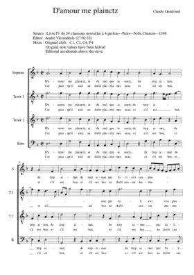D'amour me plainctz