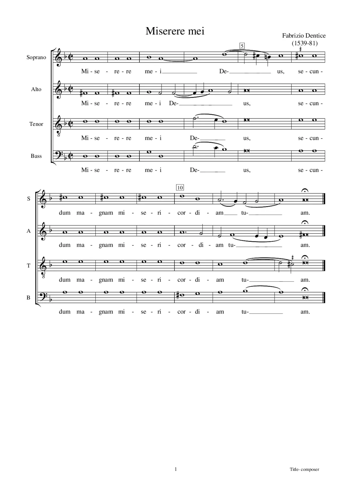 Miserere mei - Page 1