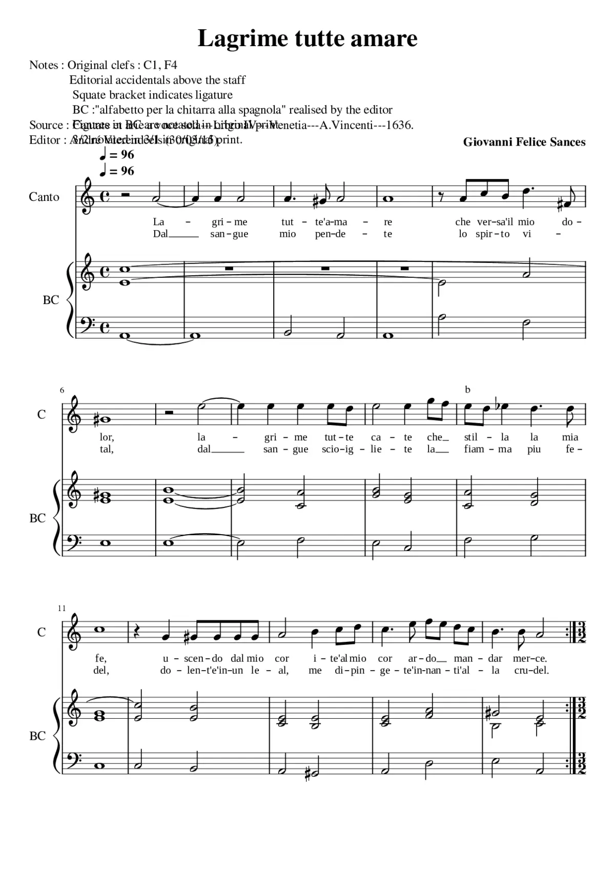 Lagrime tutte amare - Page 1