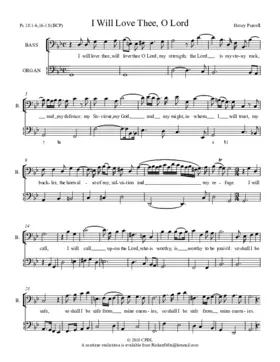 I will love thee, Z 67