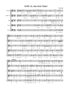 Ardo sì, ma non t'amo