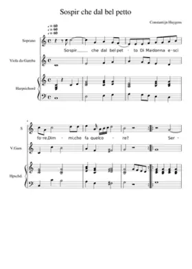 Sospir che dal bel petto