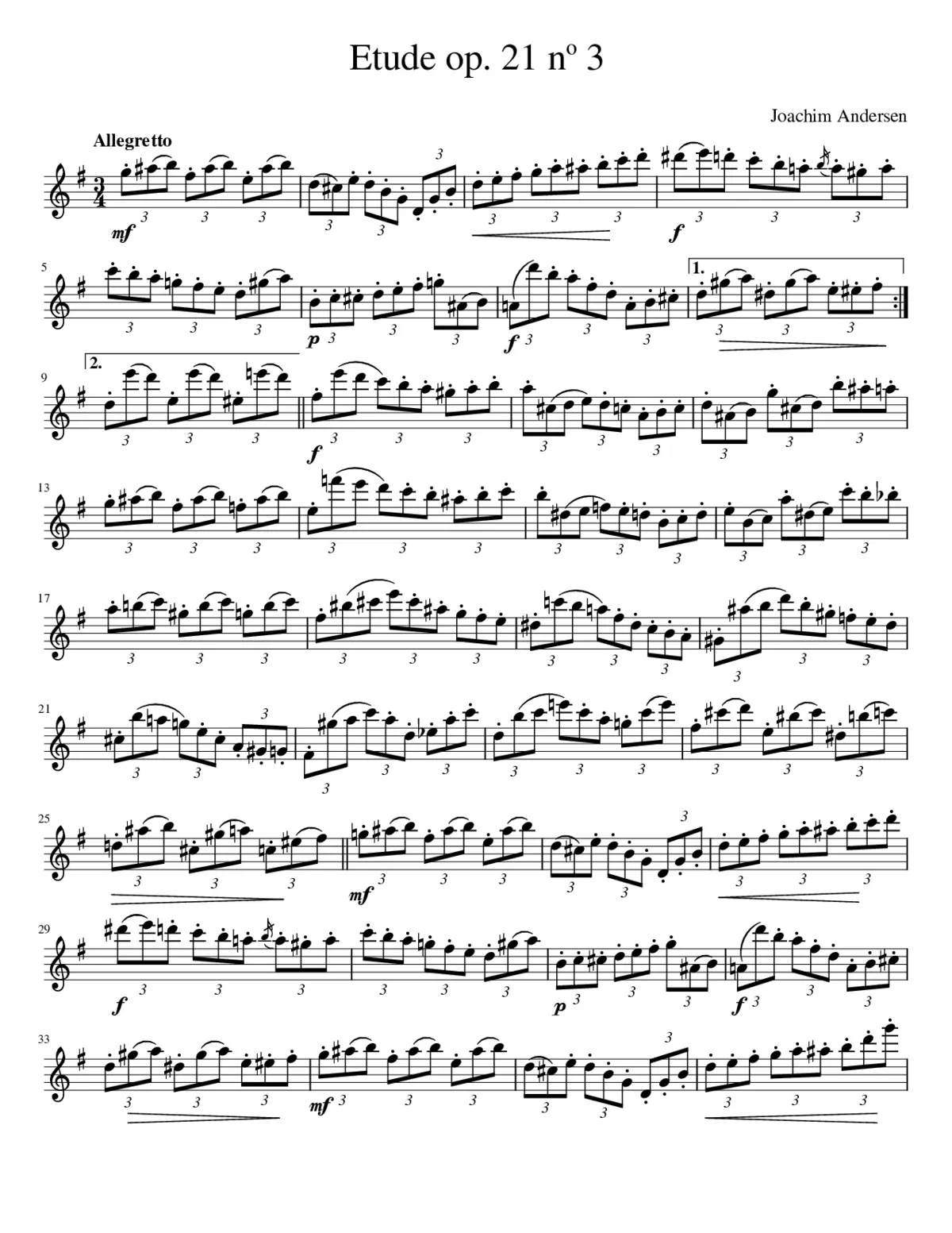 24 Studien op. 21 - Page 1