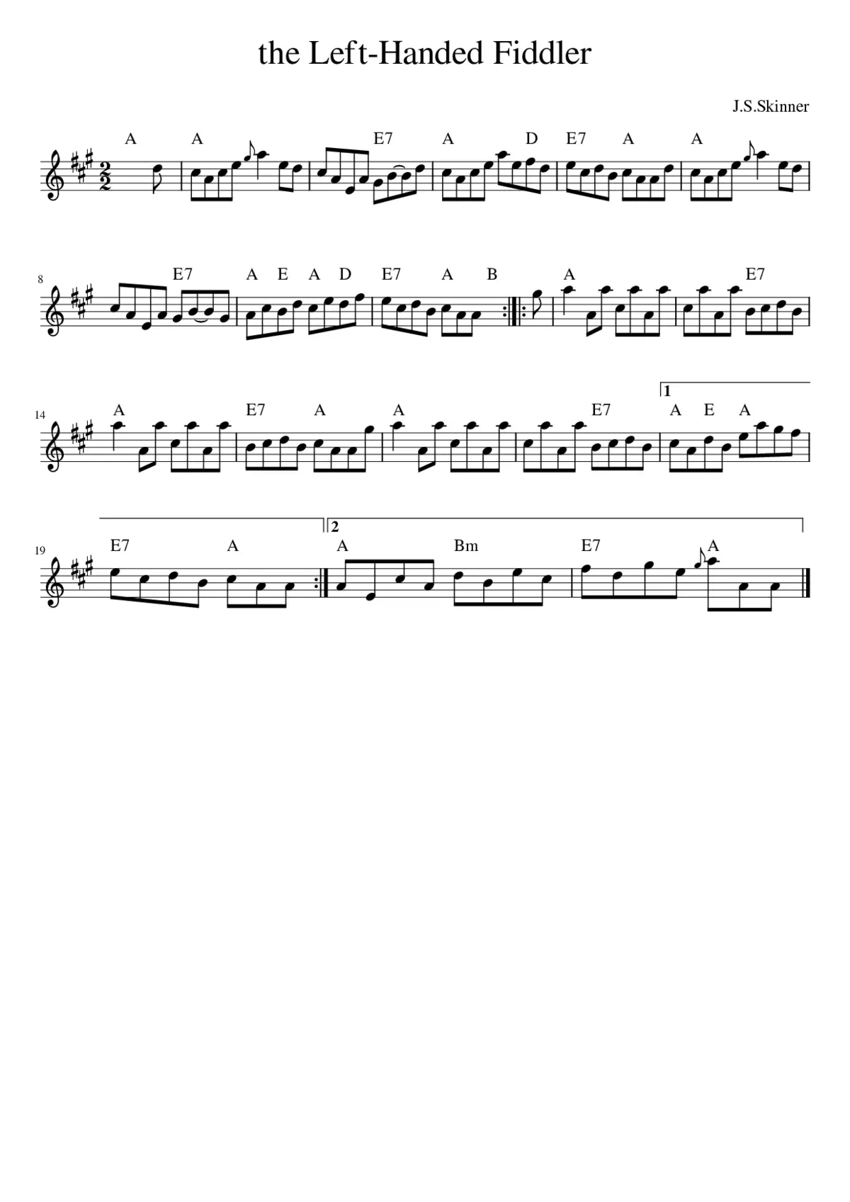 The Left-Handed Fiddler - Page 1