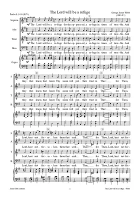 The Lord will be a refuge