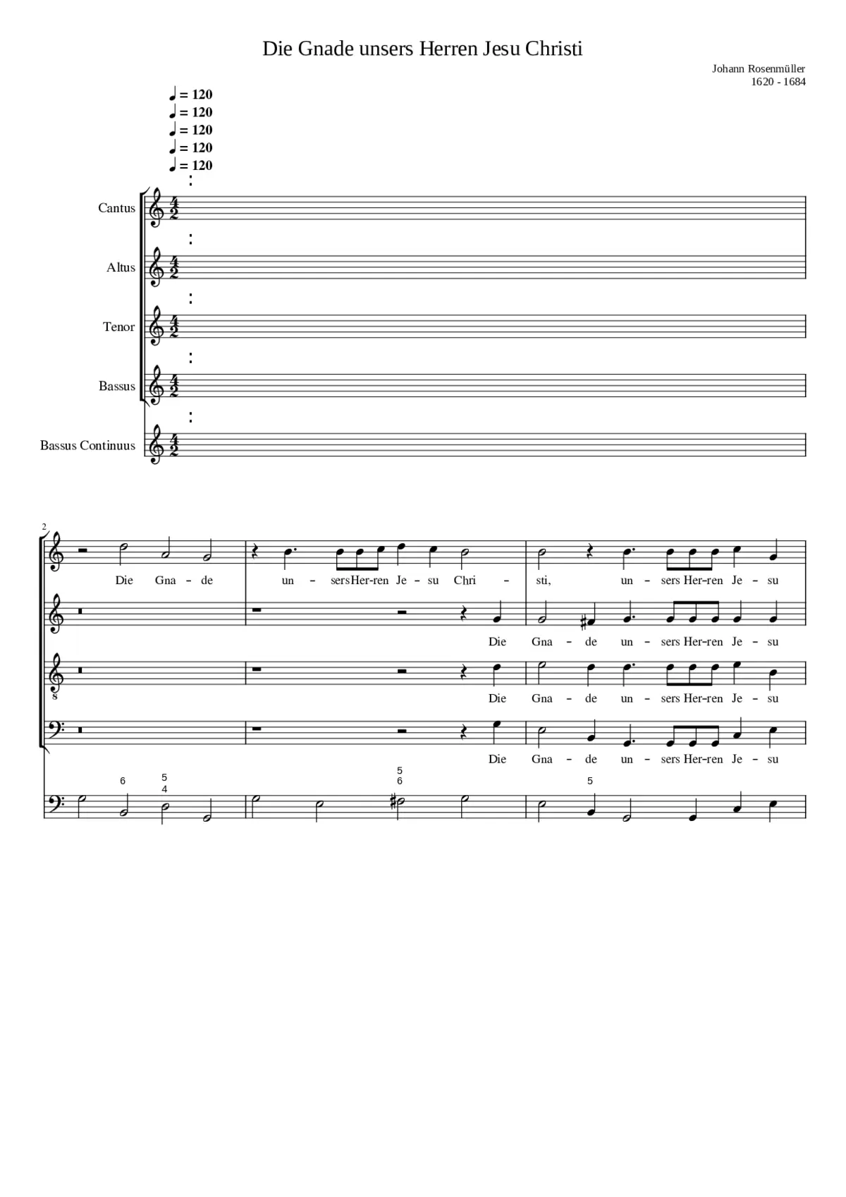 Die Gnade unsers Herren Jesu Christi - Page 1