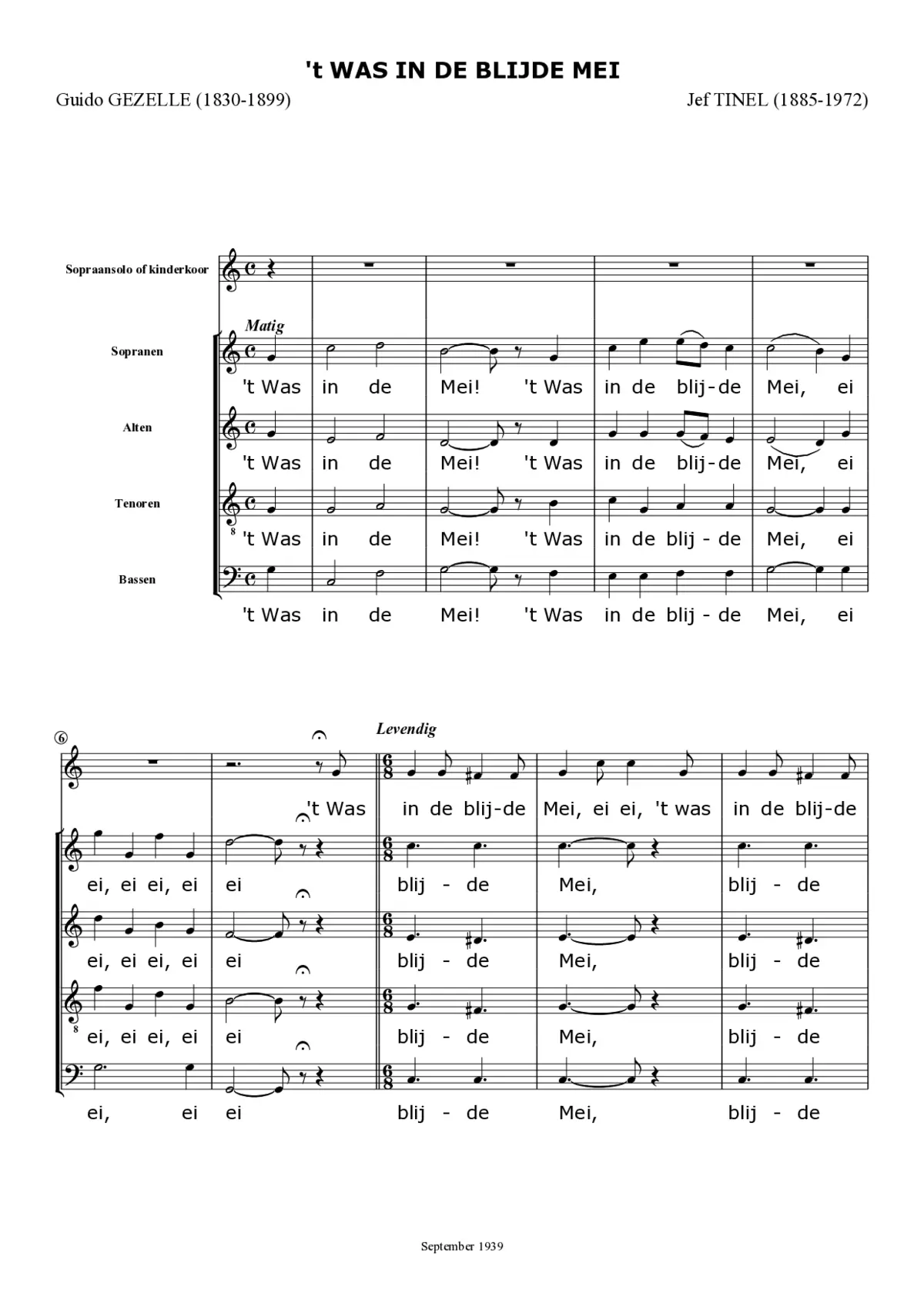 't Was in de blijde Mei - Page 1