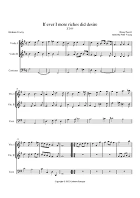 If ever I more riches did desire