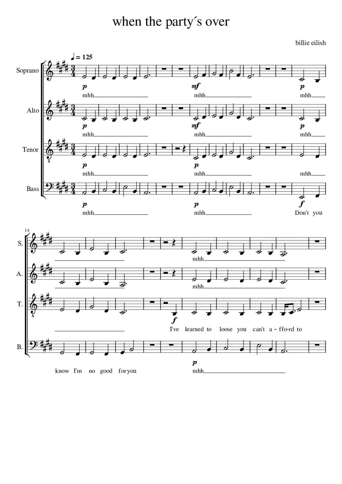 when the party's over - Page 1