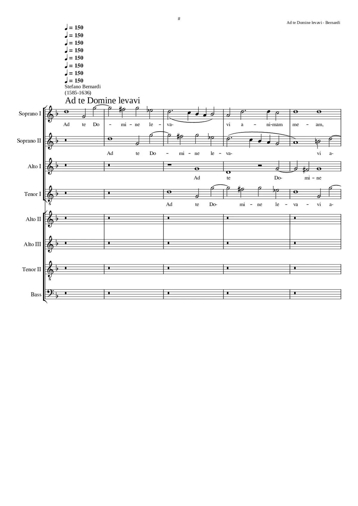 Ad te Domine levavi - Page 1