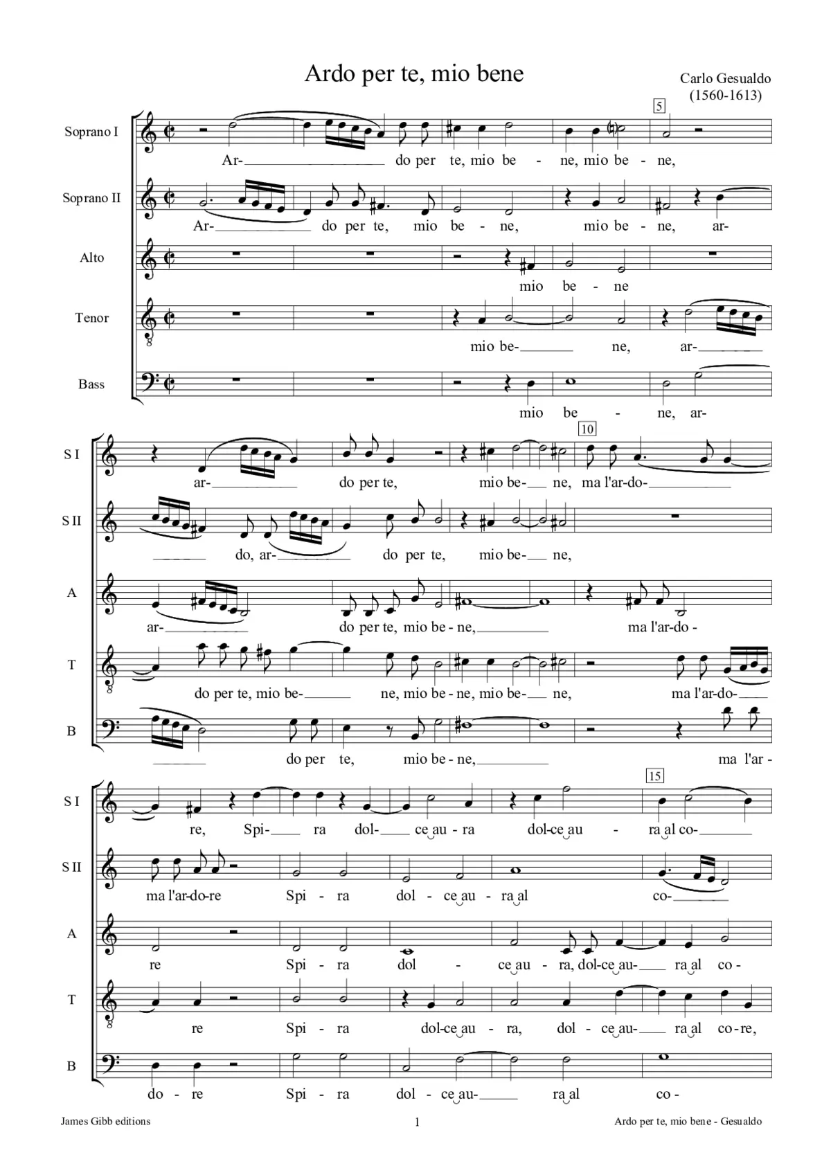 Ardo per te, mio bene - Page 1