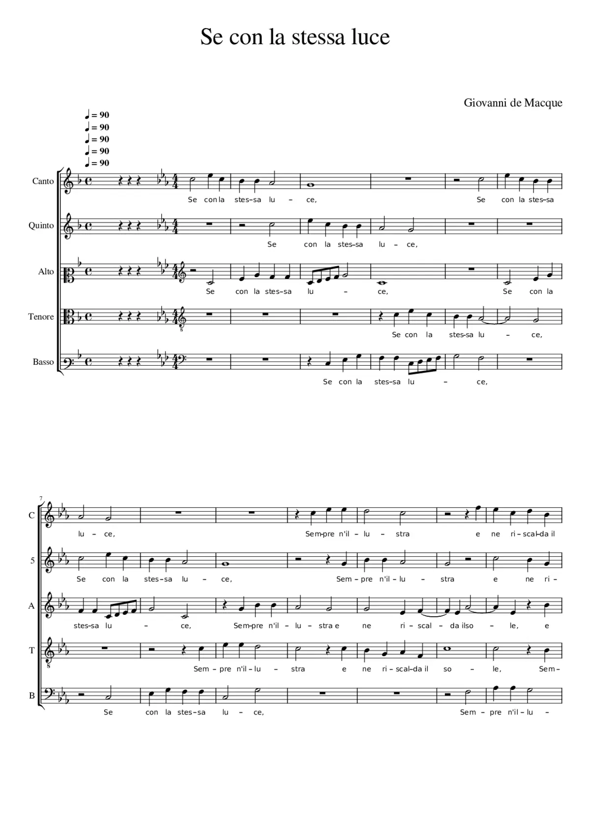 Se con la stessa luce - Page 1