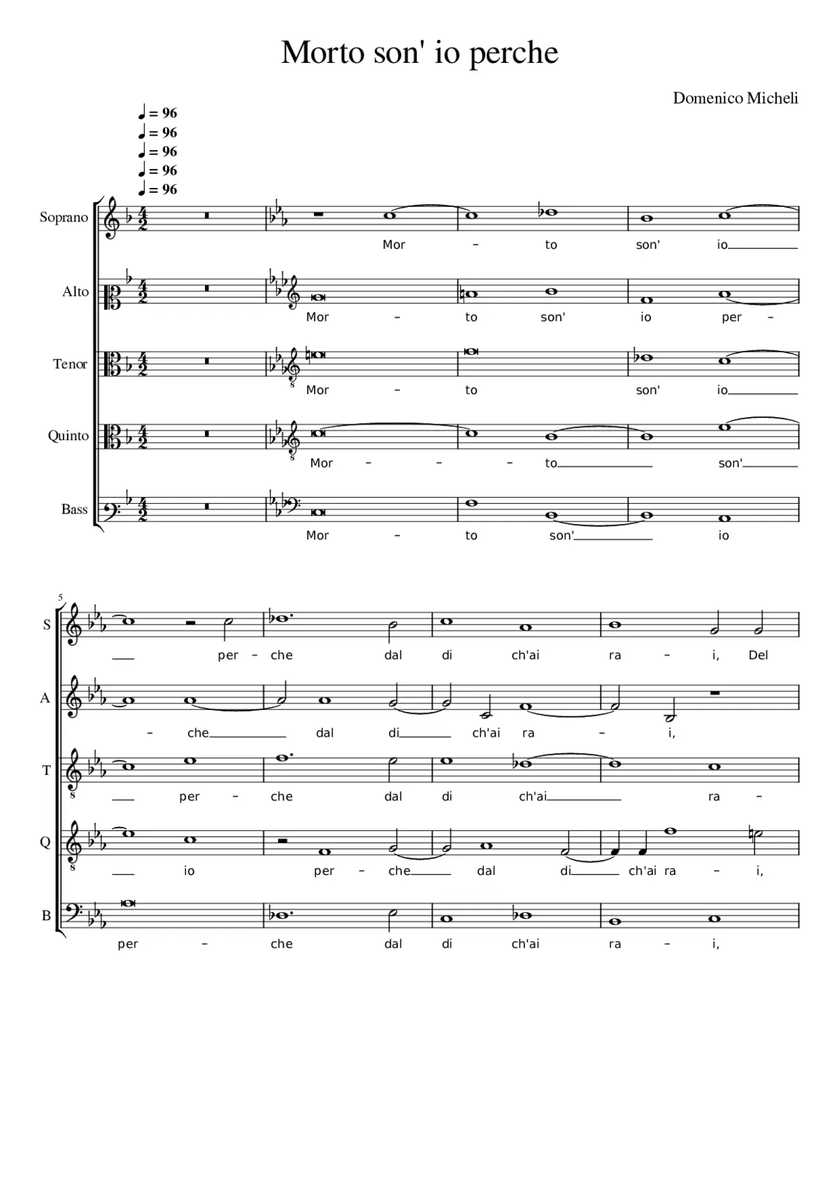 Morto son' io perche - Page 1