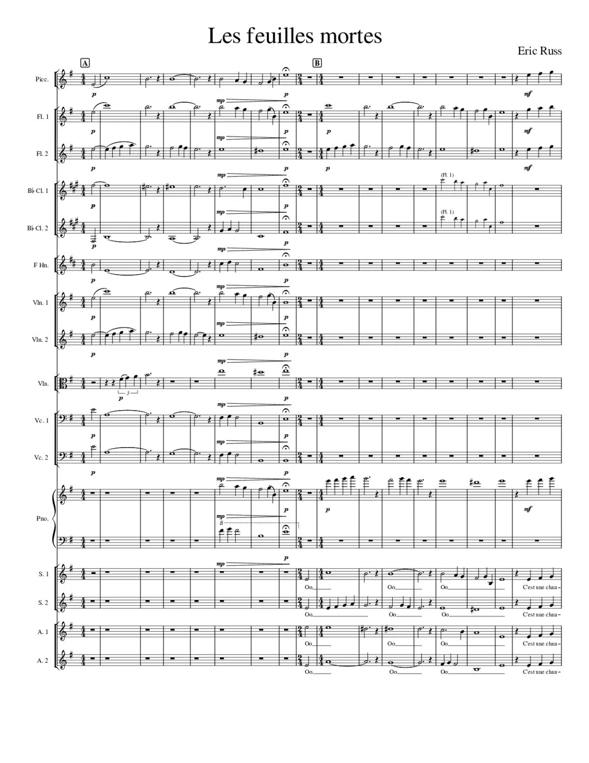 les feuilles mortes - Page 1