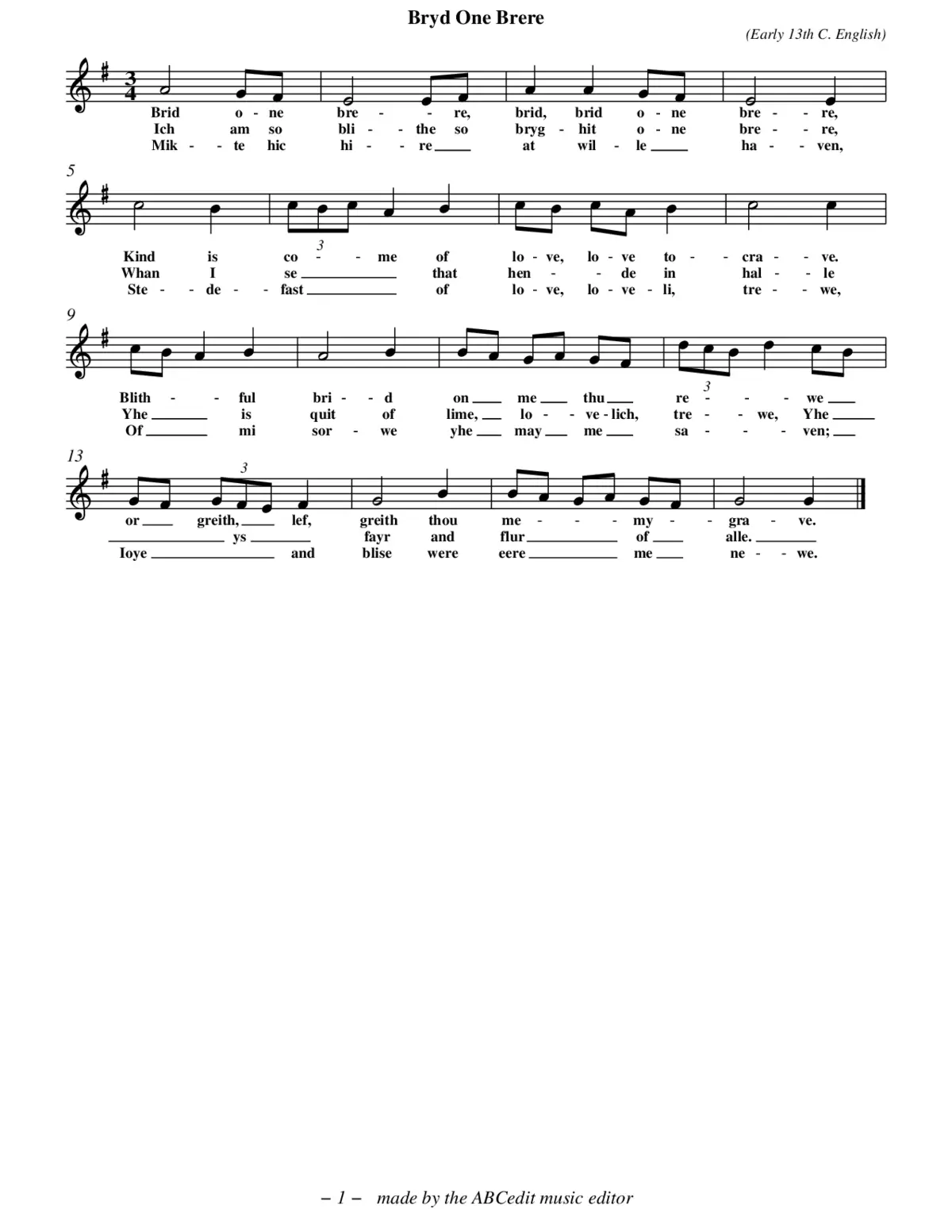 Bryd one brere - Page 1