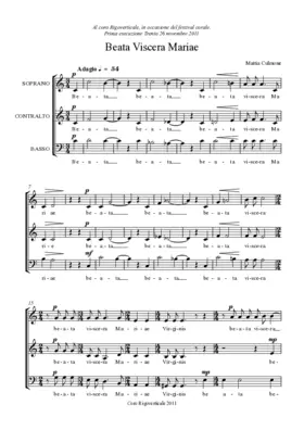 Beata viscera Mariae