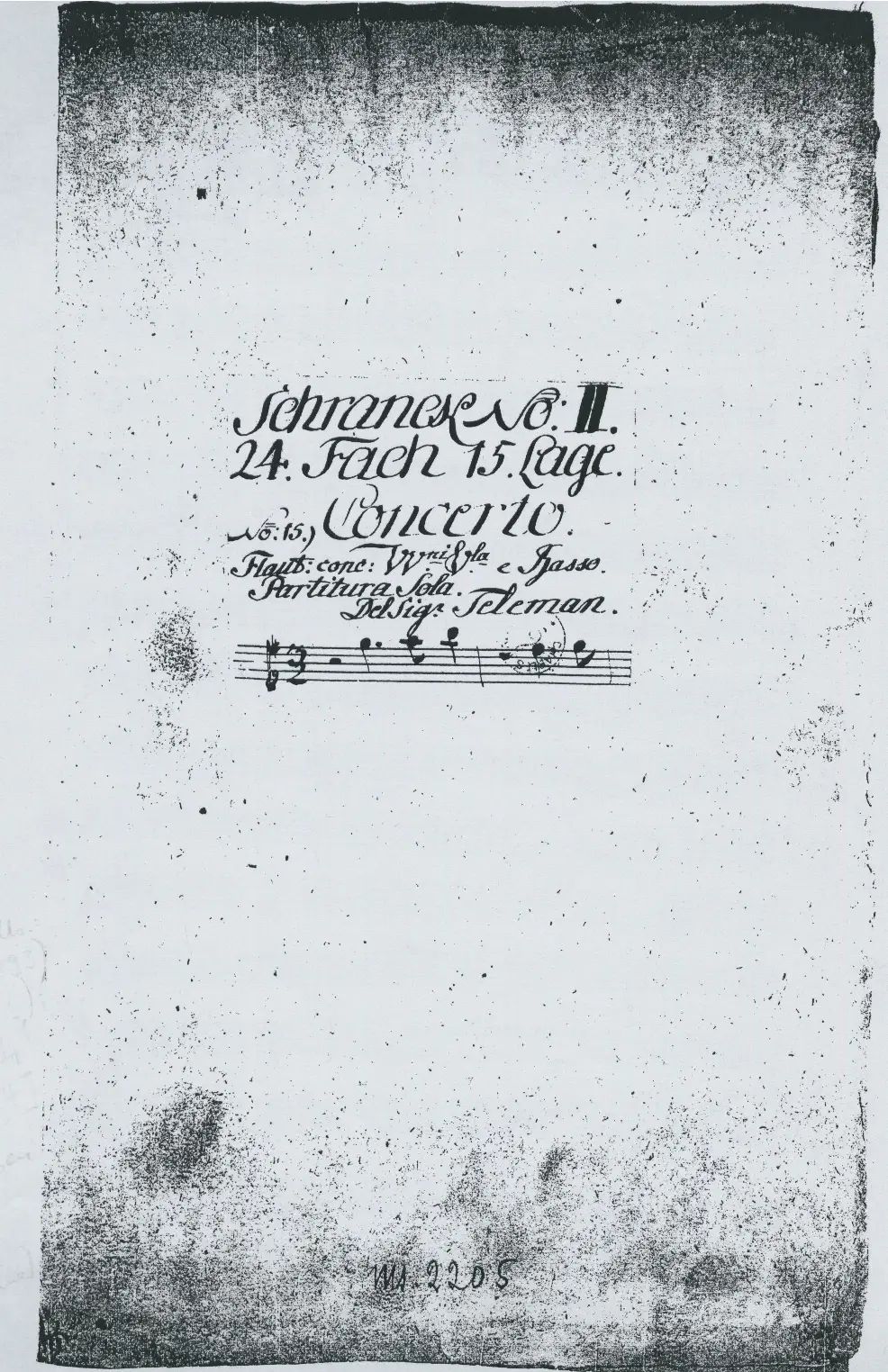 Concerto for 2 flutes in E minor - Page 1