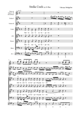 Stella Coeli, Op. XIV Pars II, No. S3