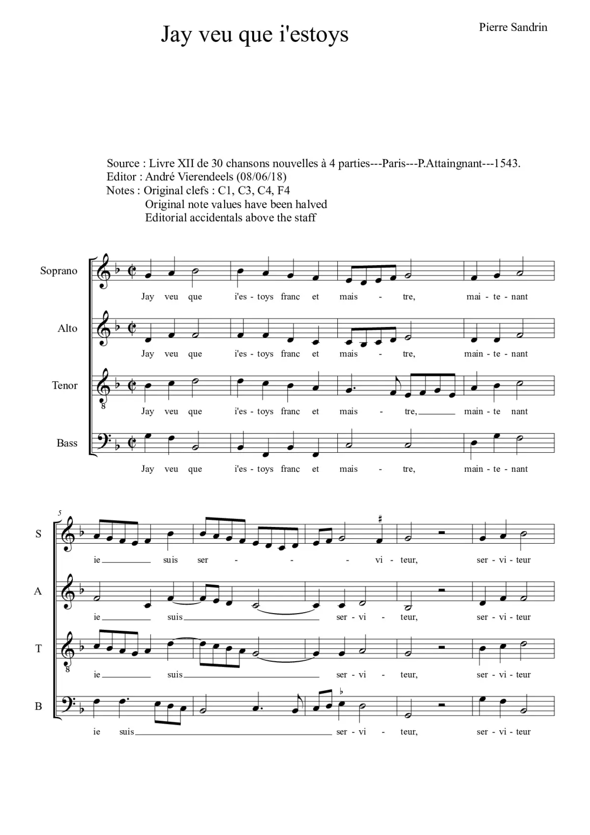 Jay veu que i'estoys - Page 1