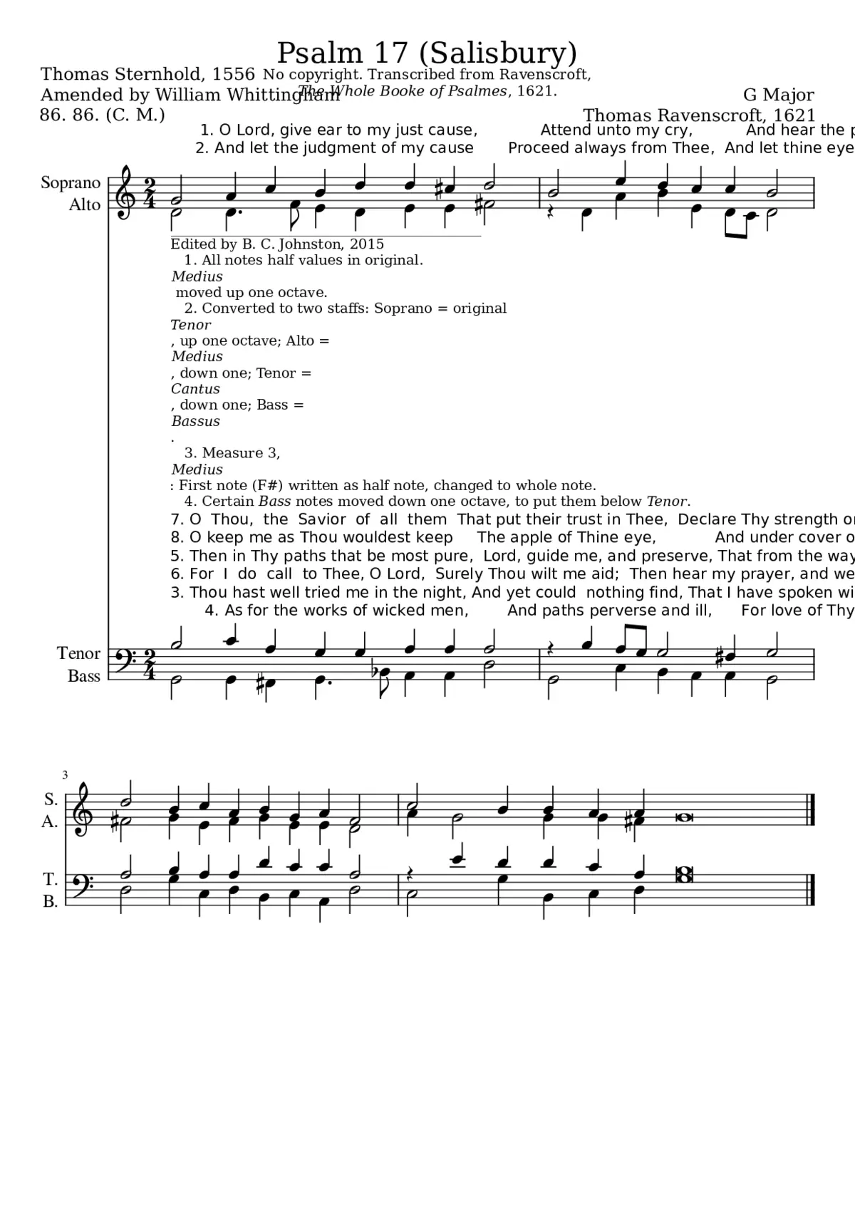 O Lord give ear to my just cause - Page 1