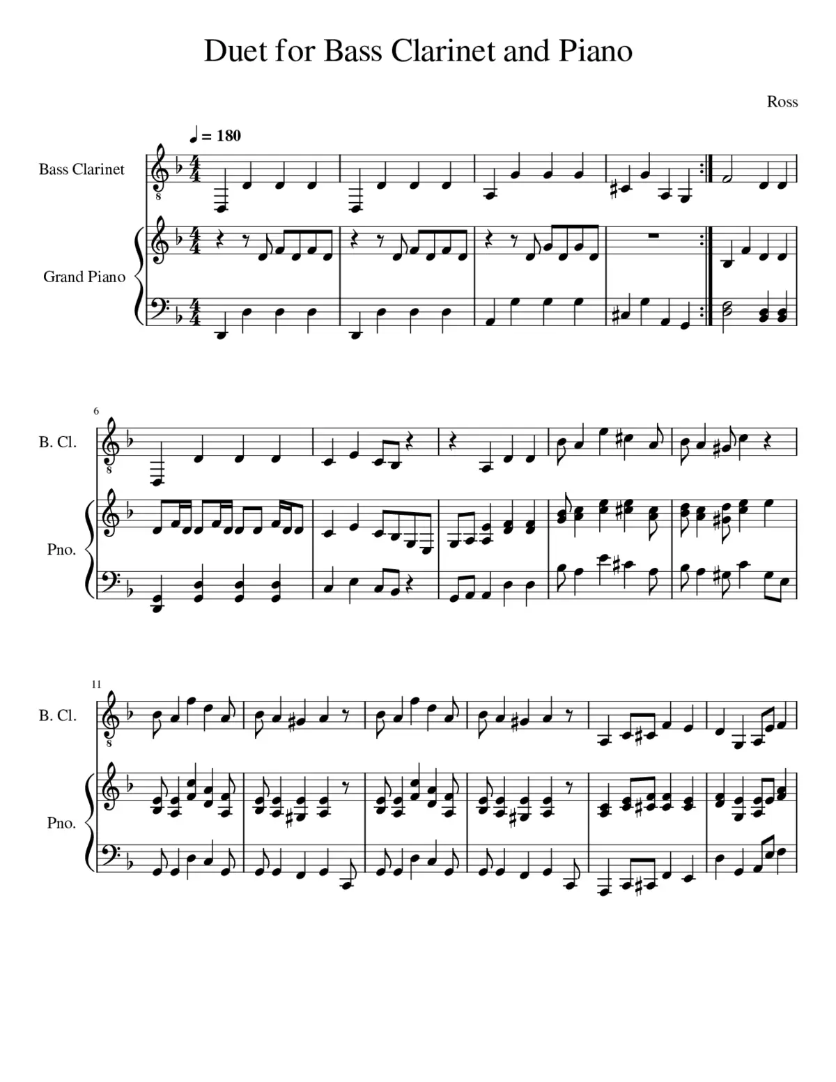 Clarinet - Page 1