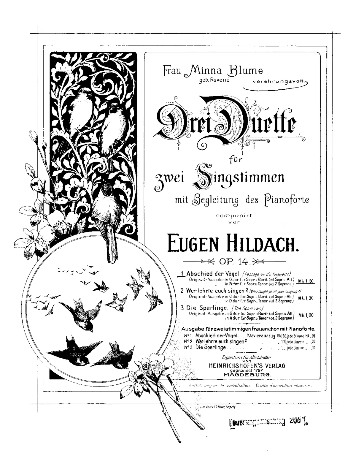 Drei Duette, Op.14 - Page 1