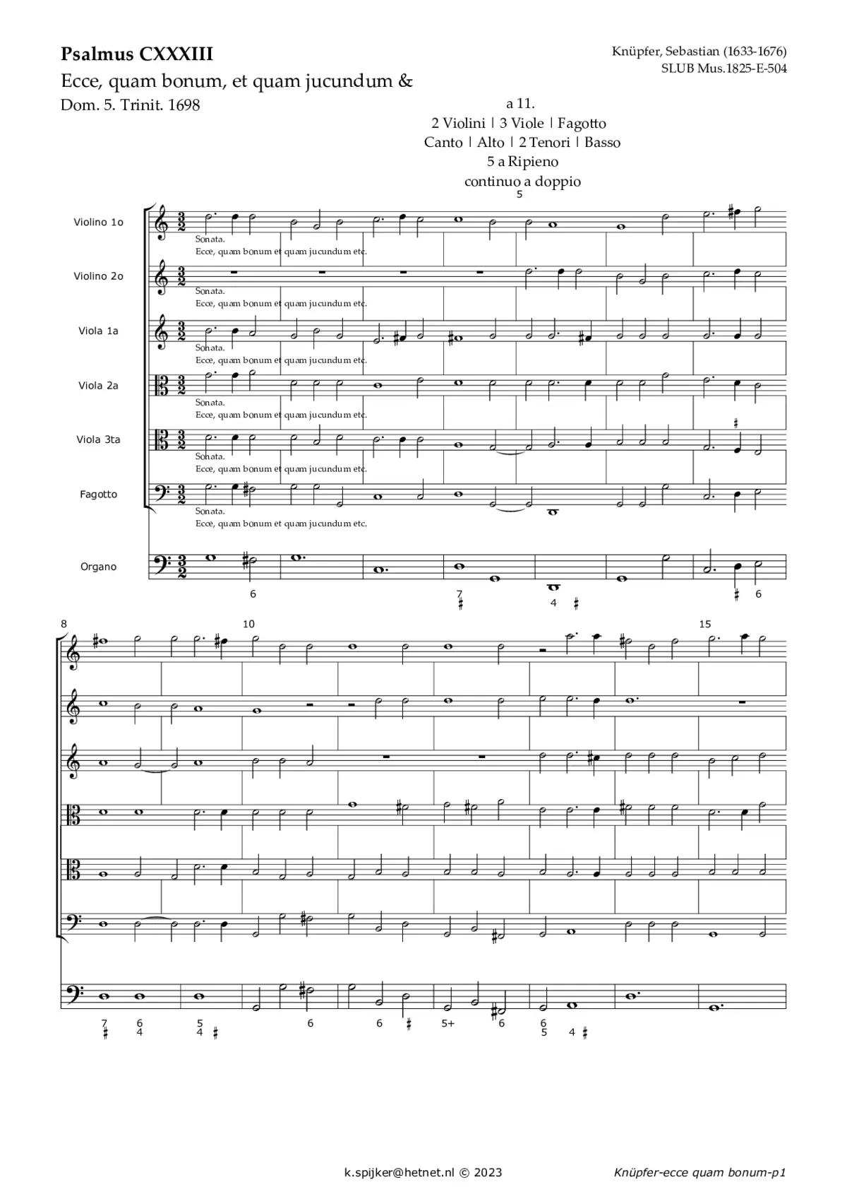 Ecce quam bonum - Page 1