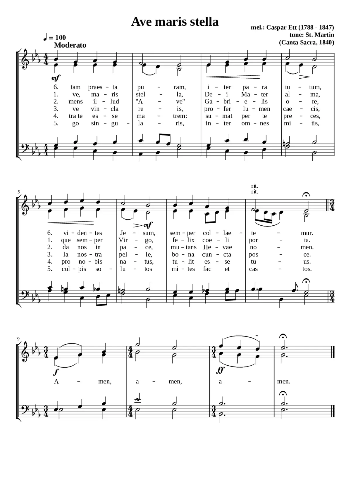Ave maris stella - Page 1