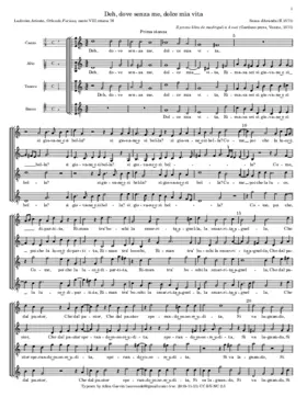 Deh, dove senza me, dolce mia vita