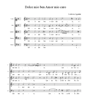 Dolce mio ben Amor mio caro