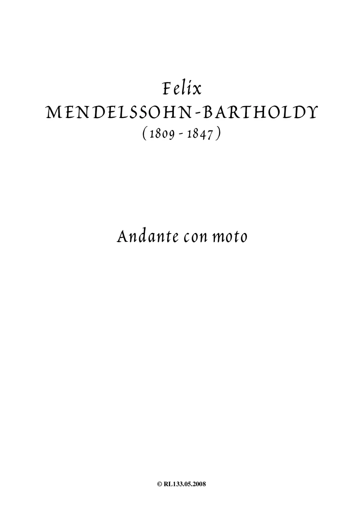 Andante con moto in G minor - Page 1