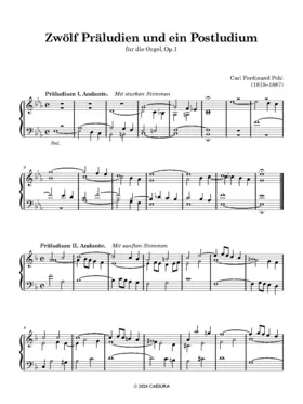 12 Präludien und 1 Postludium