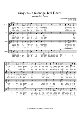 Singt neue Gesänge dem Herrn