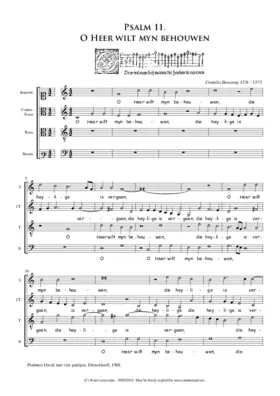 O Heer wilt myn behouwen - ps 11