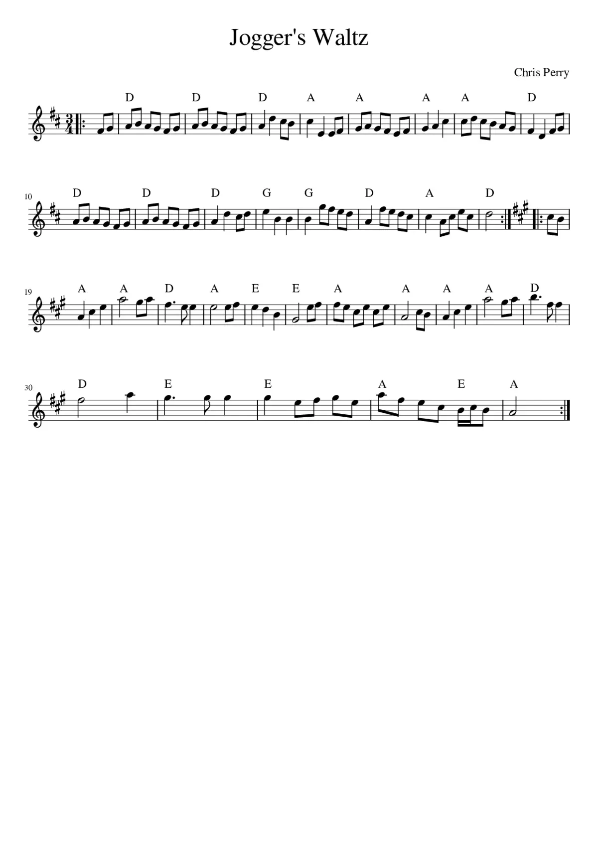 Jogger's Waltz - Page 1