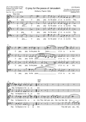 O pray for the peace of Jerusalem