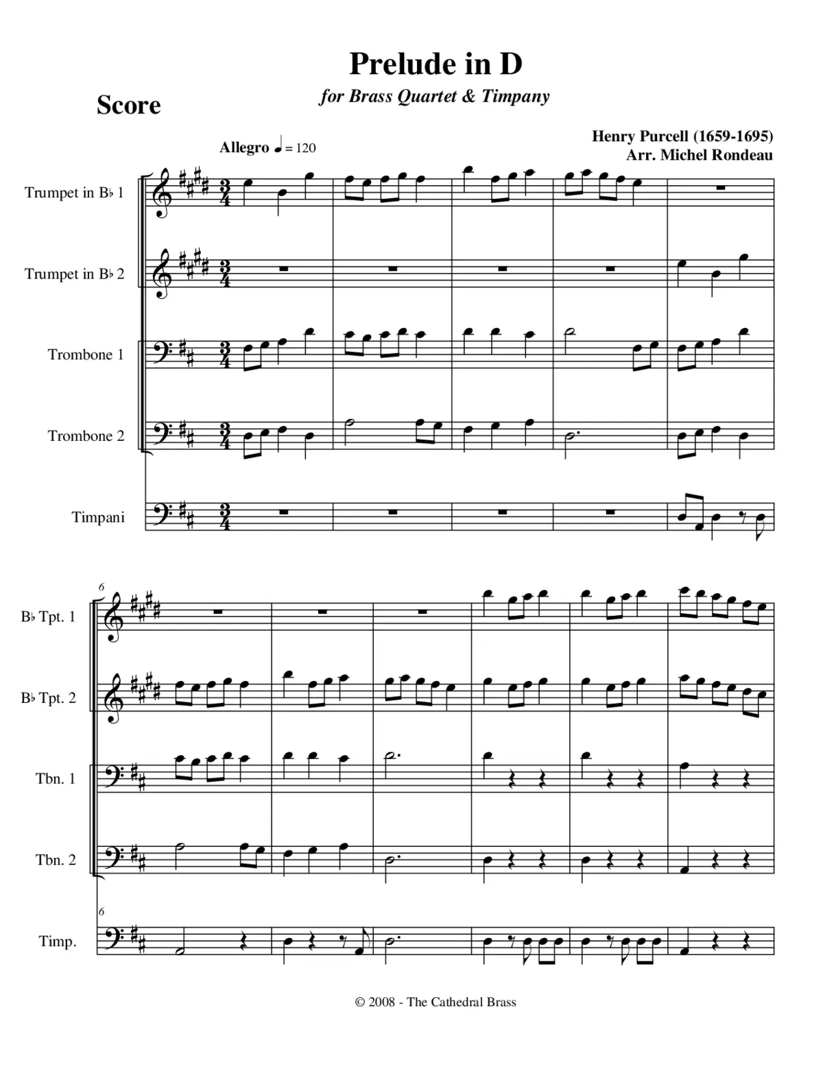Prelude in D major - Page 1