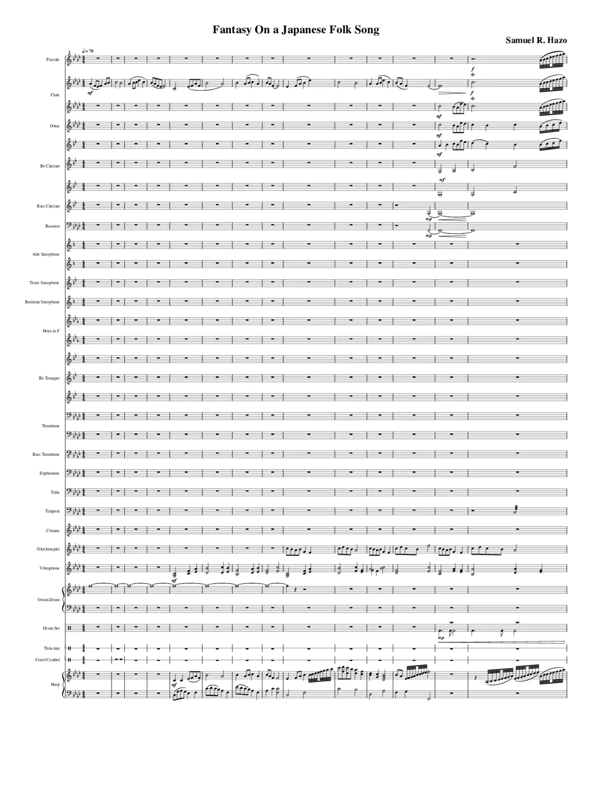 Fantasy on Japanese folk song - Page 1