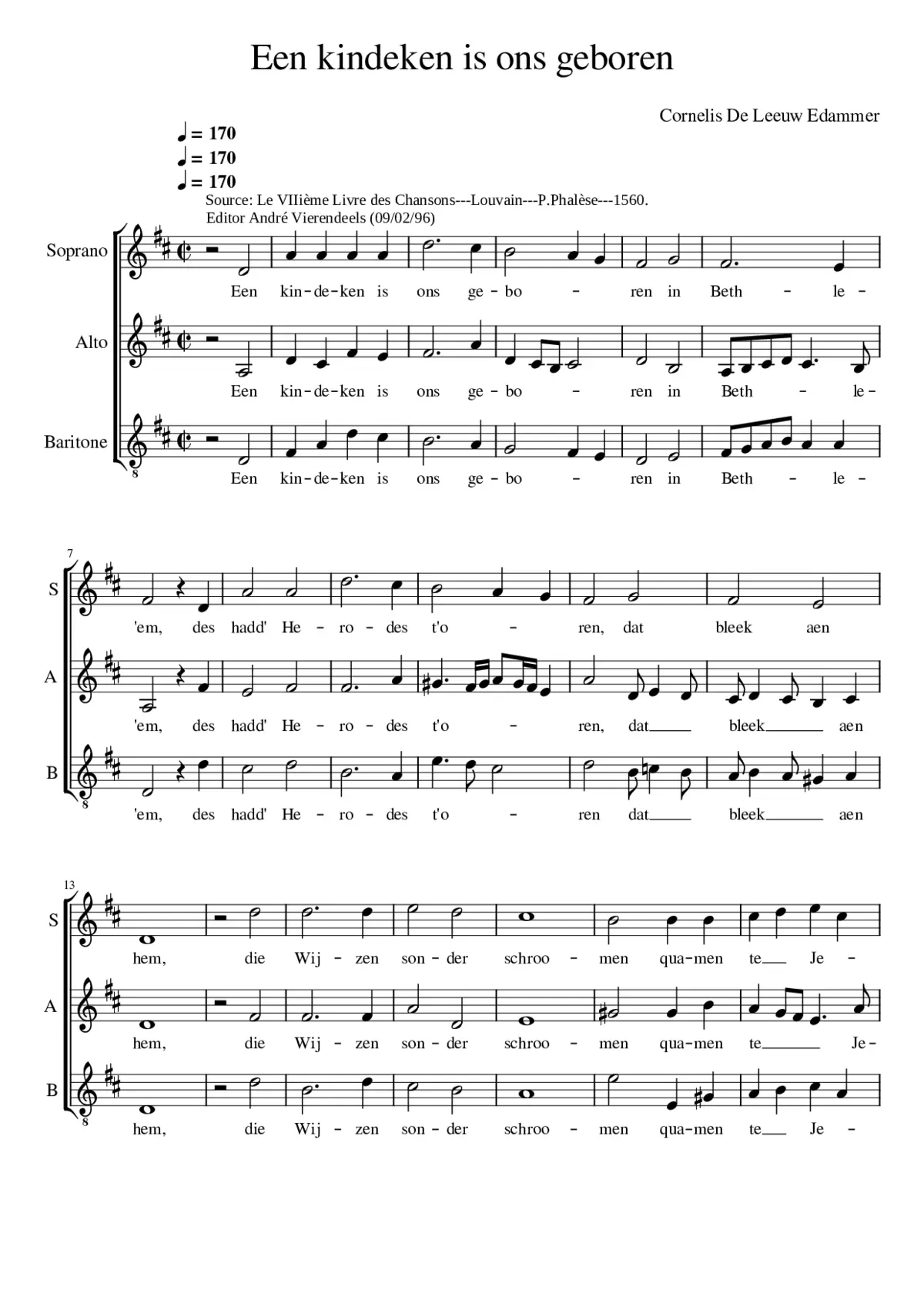 Een kindeken is ons geboren - Page 1