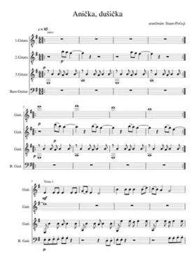 AniÄka DušiÄka Gitarový kvartet