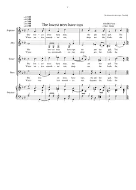 The lowest trees have tops