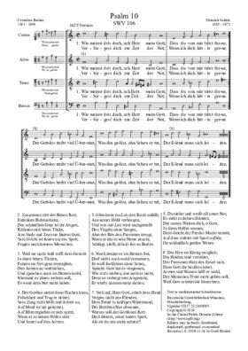 Wie meinst du's doch, ach Herr, mein Gott, SWV 106