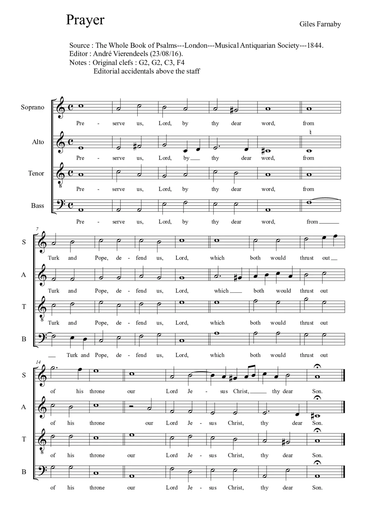 A prayer - Page 1