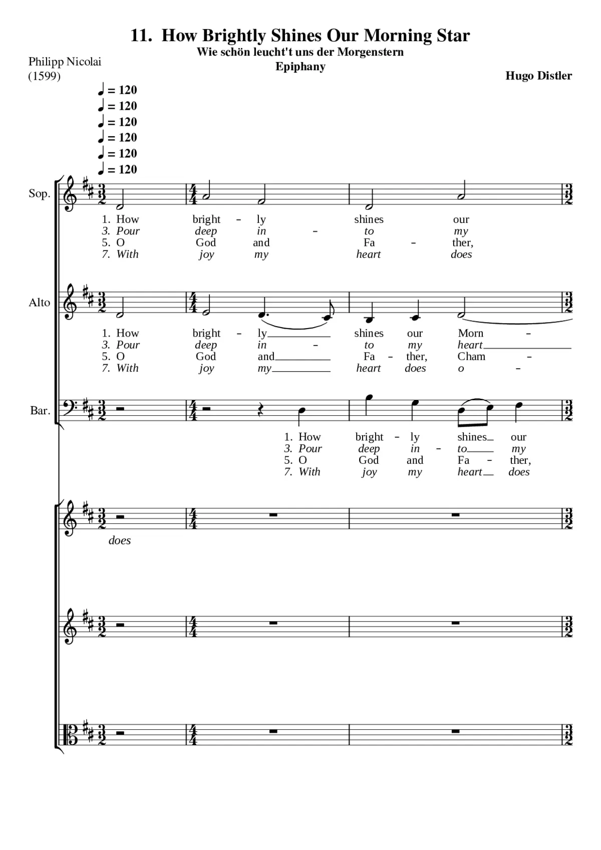 Wie schön leucht't uns der Morgenstern - Page 1