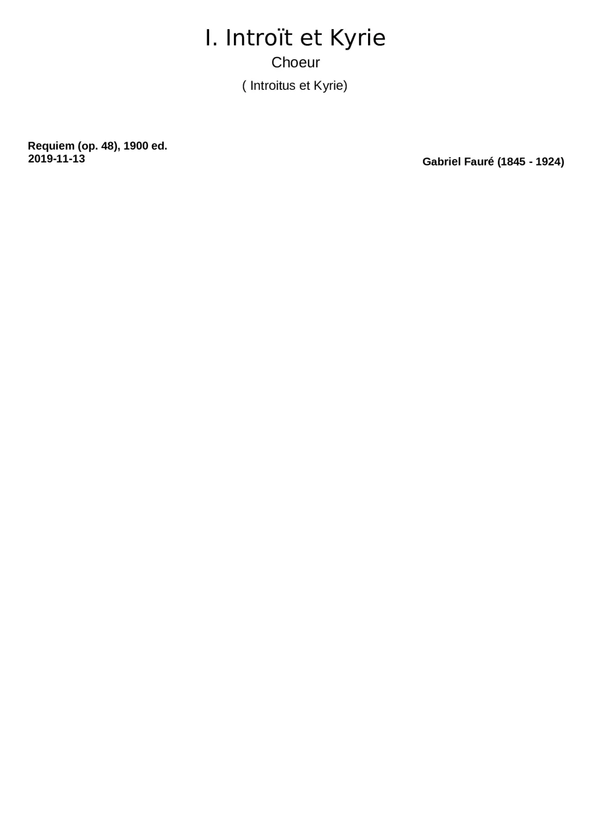 Messe d Requiem - Page 1