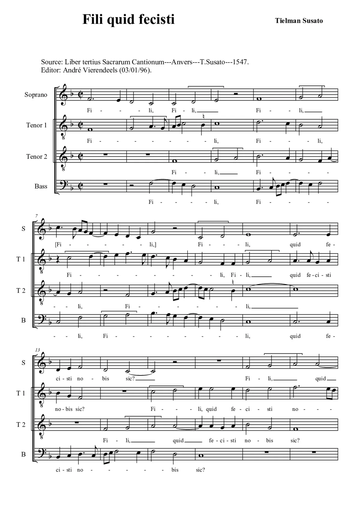 Fili, quid fecisti - Page 1