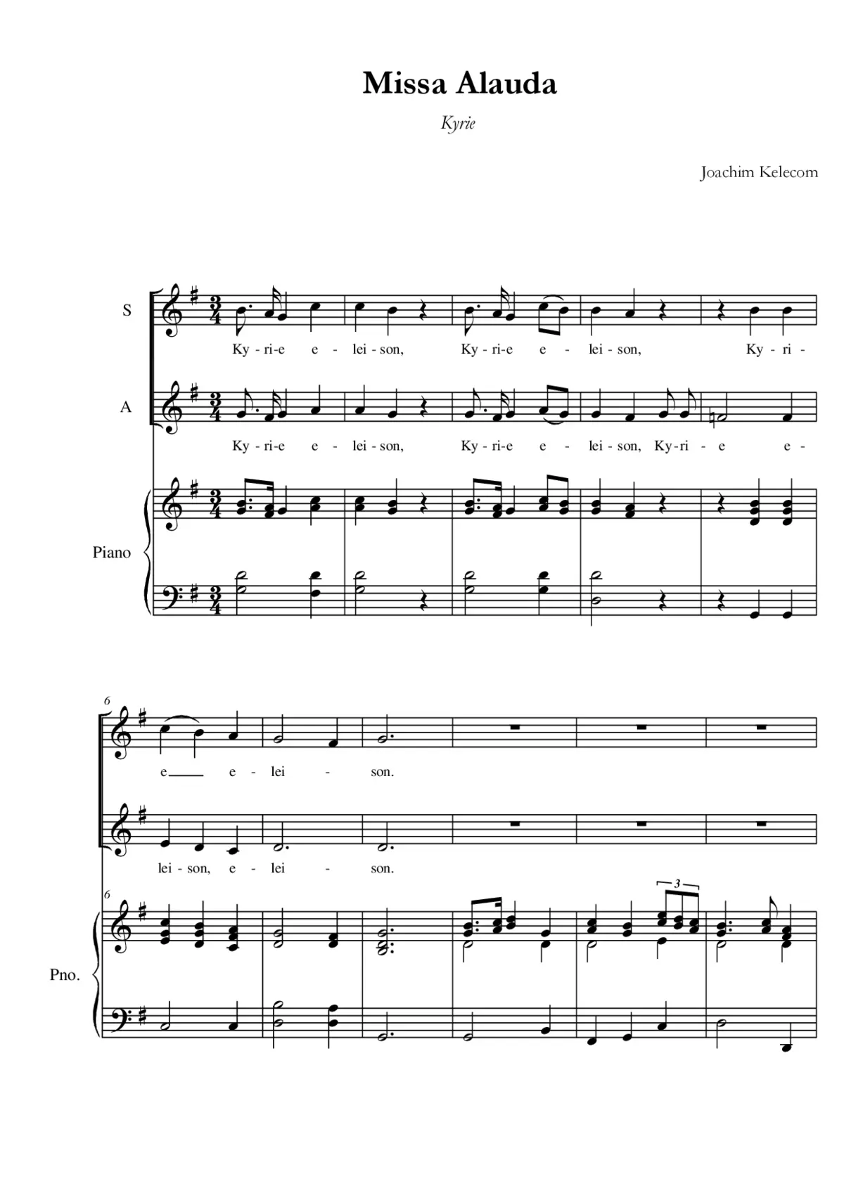 Missa Alauda - Page 1