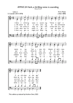 Hark! A thrilling voice is sounding