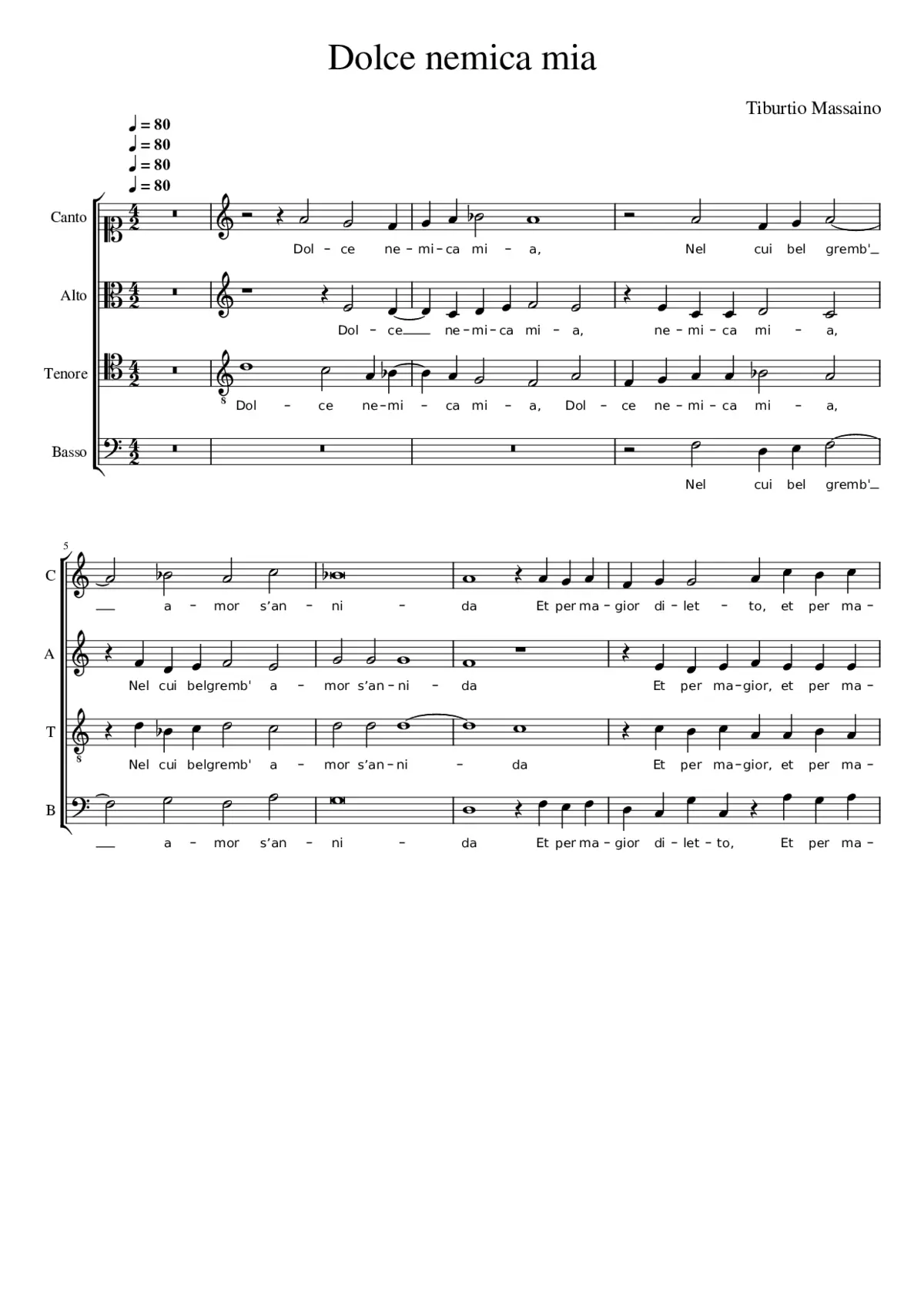 Dolce nemica mia - Page 1