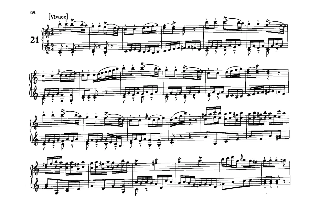 Flötenuhr in C major, Hob.XIX:13 - Page 1